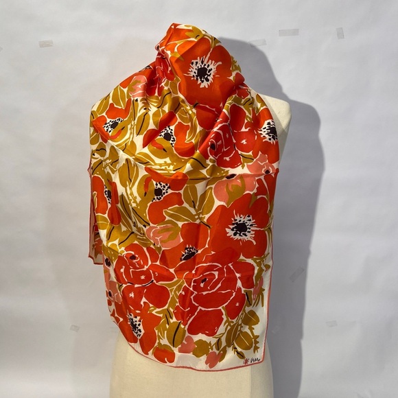 Vintage Vera Neumann Square Floral scarf - Picture 2 of 9